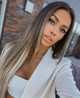 Vanilla Frappe Ombre - Luxurious 26" Silk Seamless Clip In Human Hair Extensions 300g